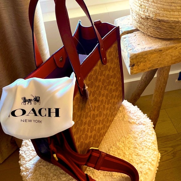 Coach Handbags - COACH TAN TRUFFLE /RUST LARGE CROSSBODY BAG NWT final price